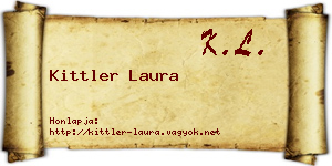 Kittler Laura névjegykártya