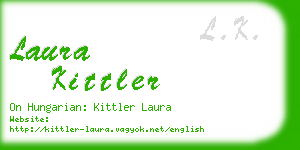 laura kittler business card